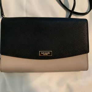 Kate Spade light purple and black shoulder bag